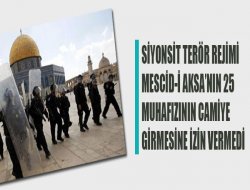 Mescid-i Aksa`da Gerilim