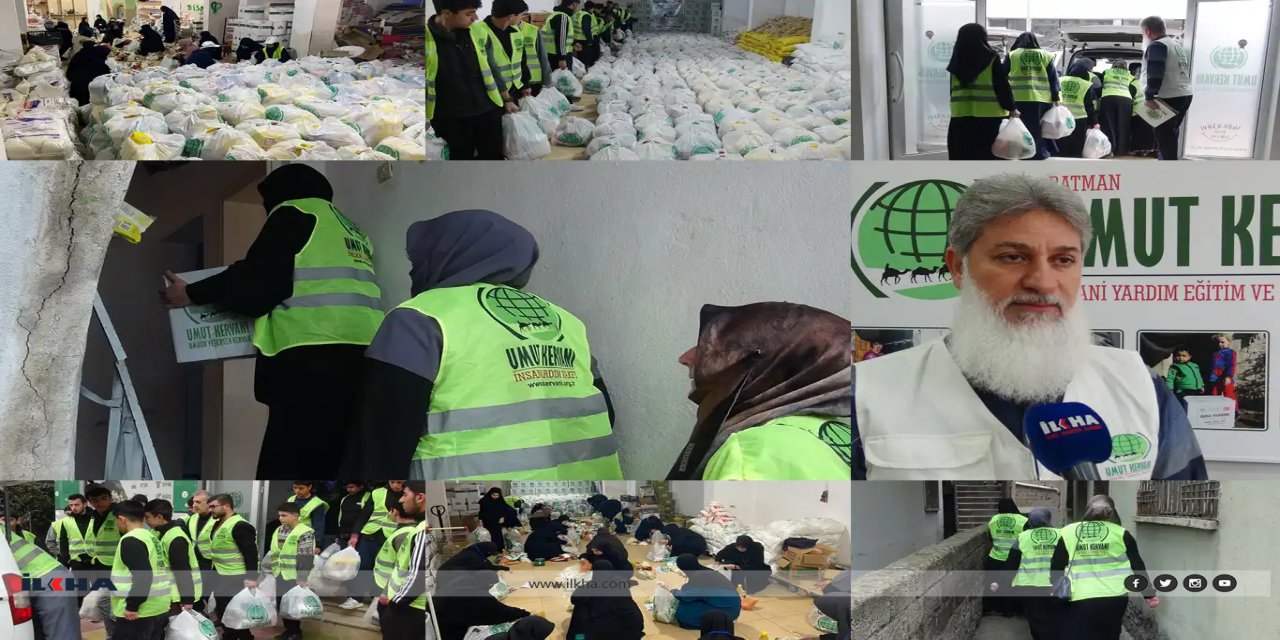 Karwanê Hêvîyê li Êlihê ji bi hezar malbatan re kolîyên zexîreyê belav kir