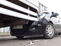 Solhan'da maddi hasarlı kaza