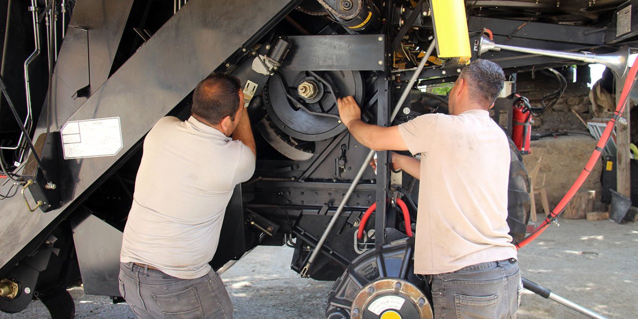 Çınarlı biçerciler hasat dönemine hazırlanıyor