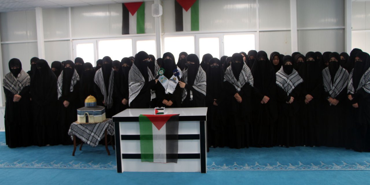 Diyarbakır'da medrese öğrencilerinden Gazze'ye anlamlı destek