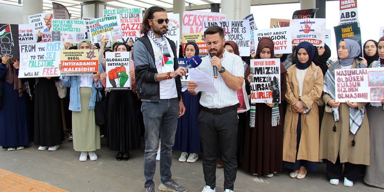 Dicle Üniversitesi öğrencilerinden kafelere işgal rejiminin mallarını boykot çağrısı