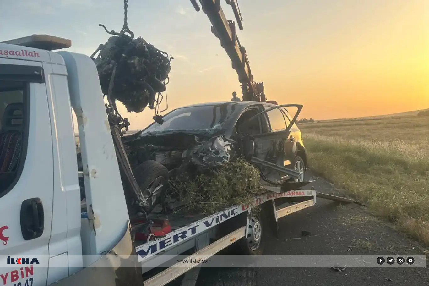 Mardin Nusaybin’de trafik kazası: 1 ölü