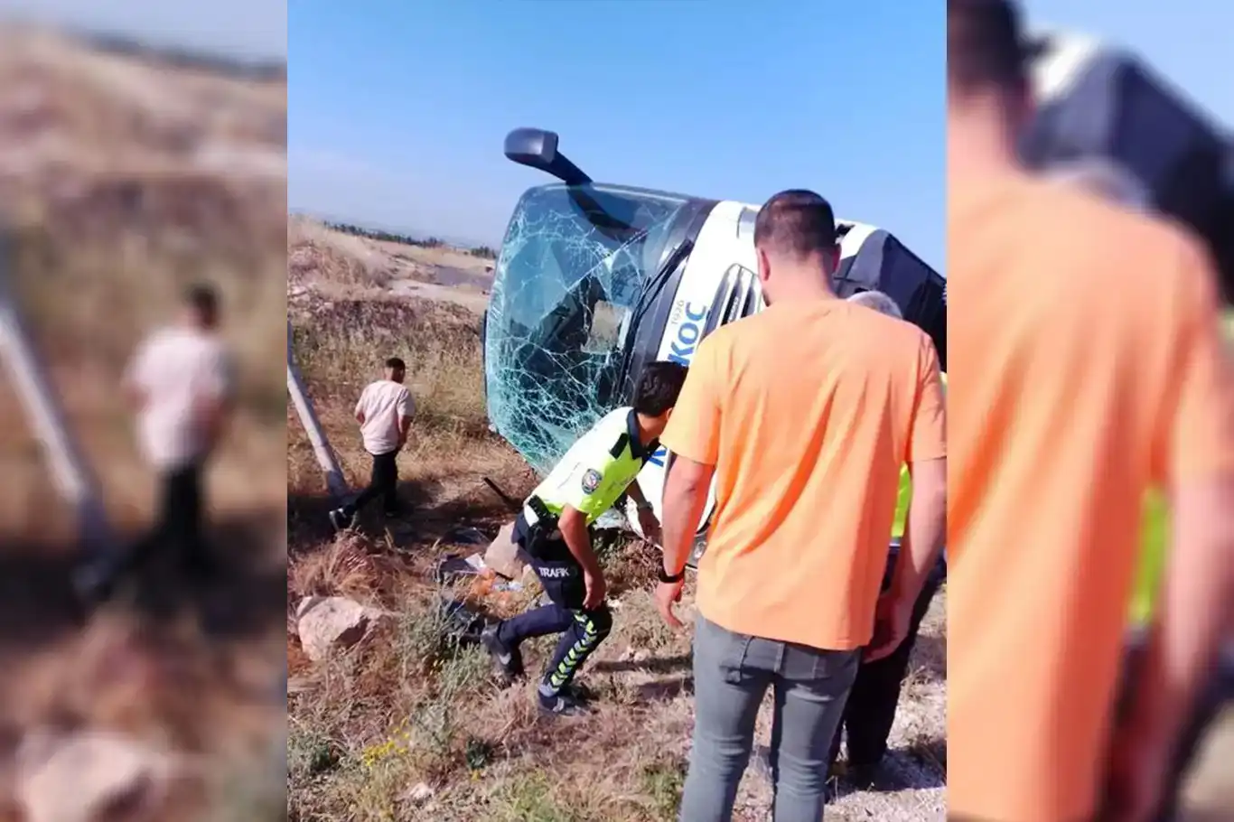 Li Rihayê otobûsa rêwîyan qeza kir: 6 birîndar