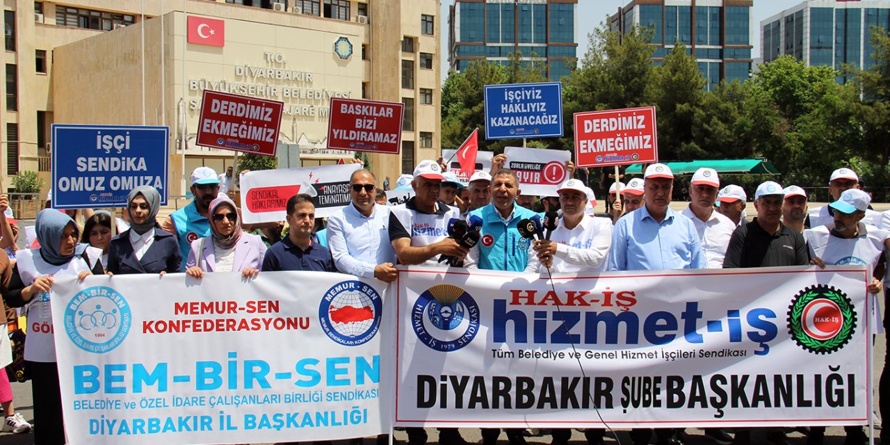 Sendikalar: Diyarbakır'daki işçi-memur kıyımlarına direneceğiz