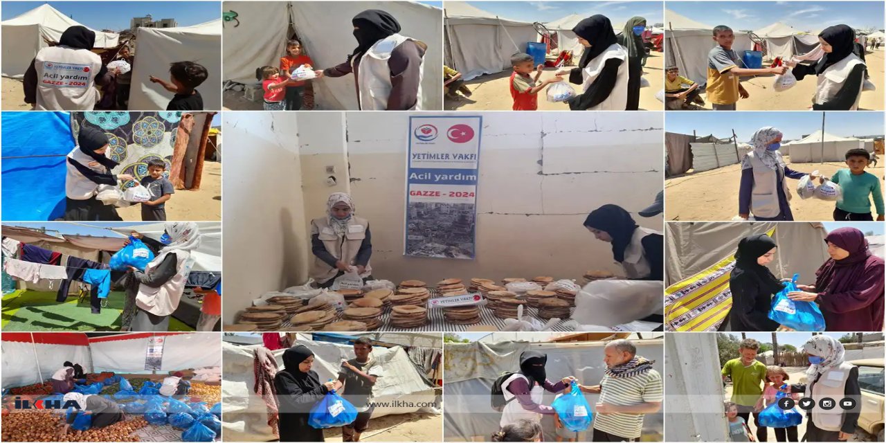 Weqfa Êtîman ji xelkê Xezzeyê re alîkarîyê kir