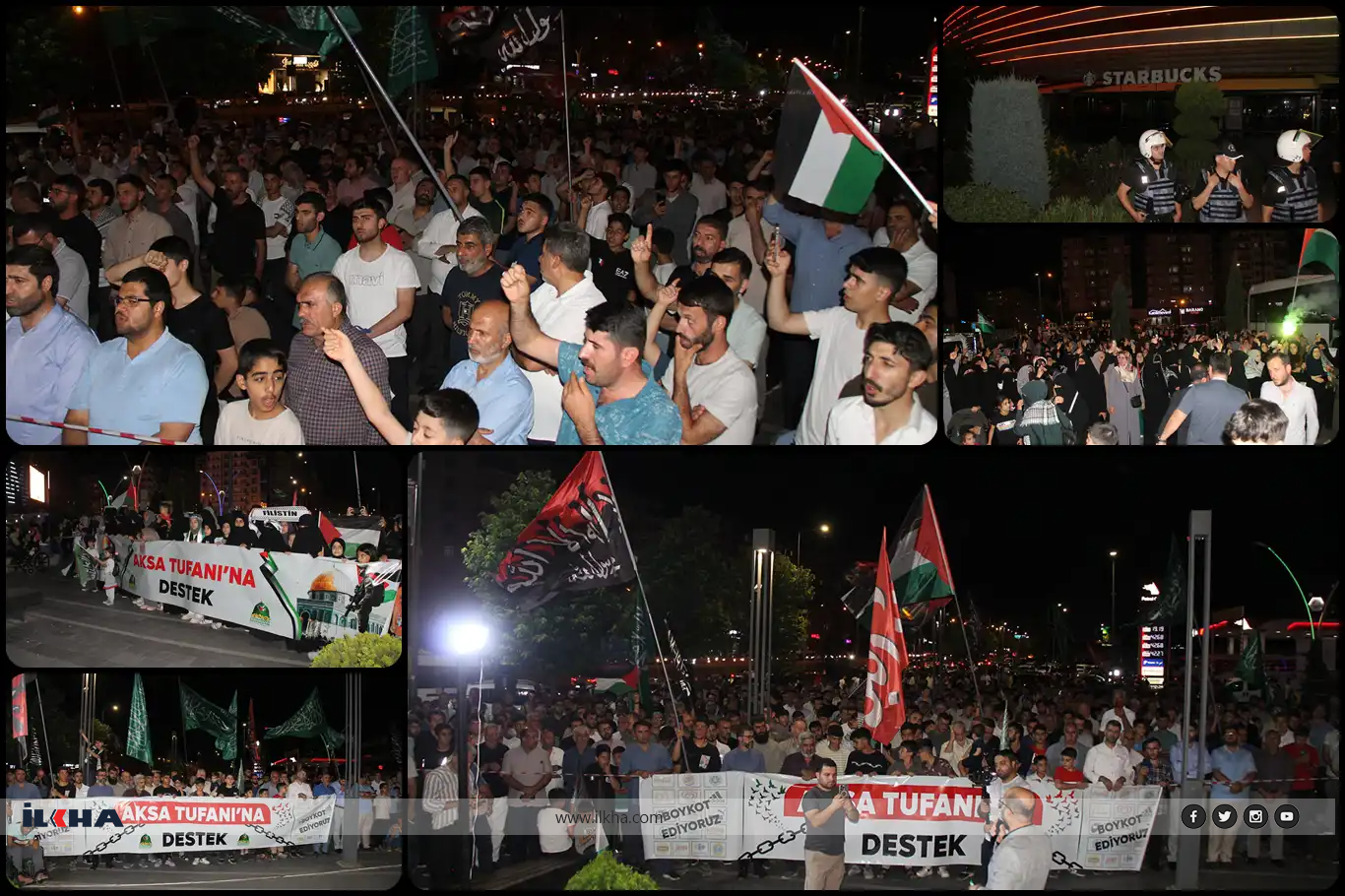 Diyarbakır Gazze için yine meydanlardaydı