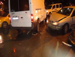 Muş'ta maddi hasarlı kaza