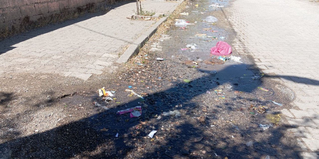 Diyarbakır'da patlayan şebeke borusundan 4 gündür su boşa akıyor