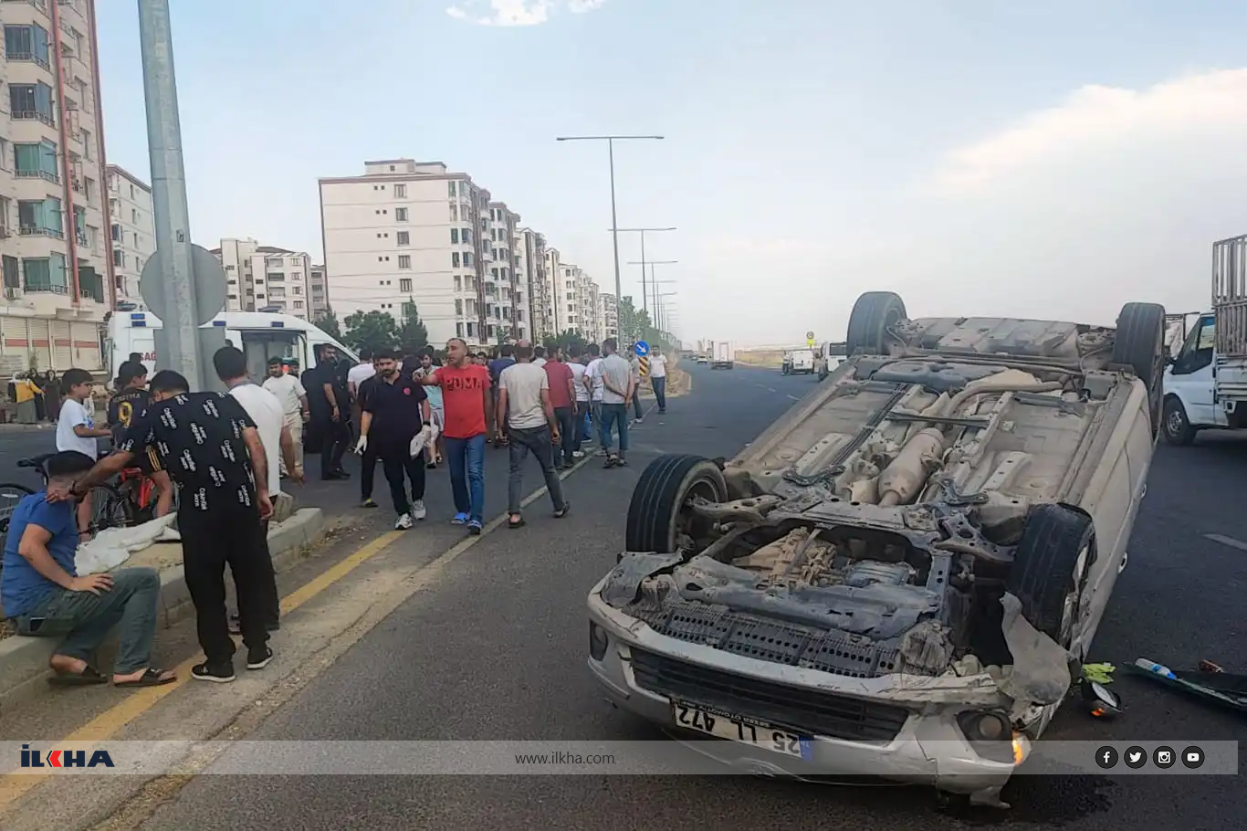 Diyarbakır'da trafik kazası: 2 yaralı