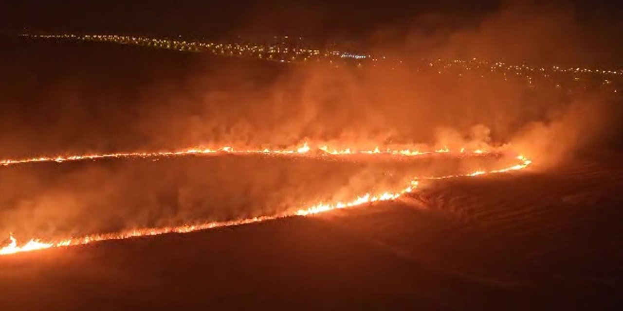 Diyarbakır'da çıkan anız yangını söndürüldü