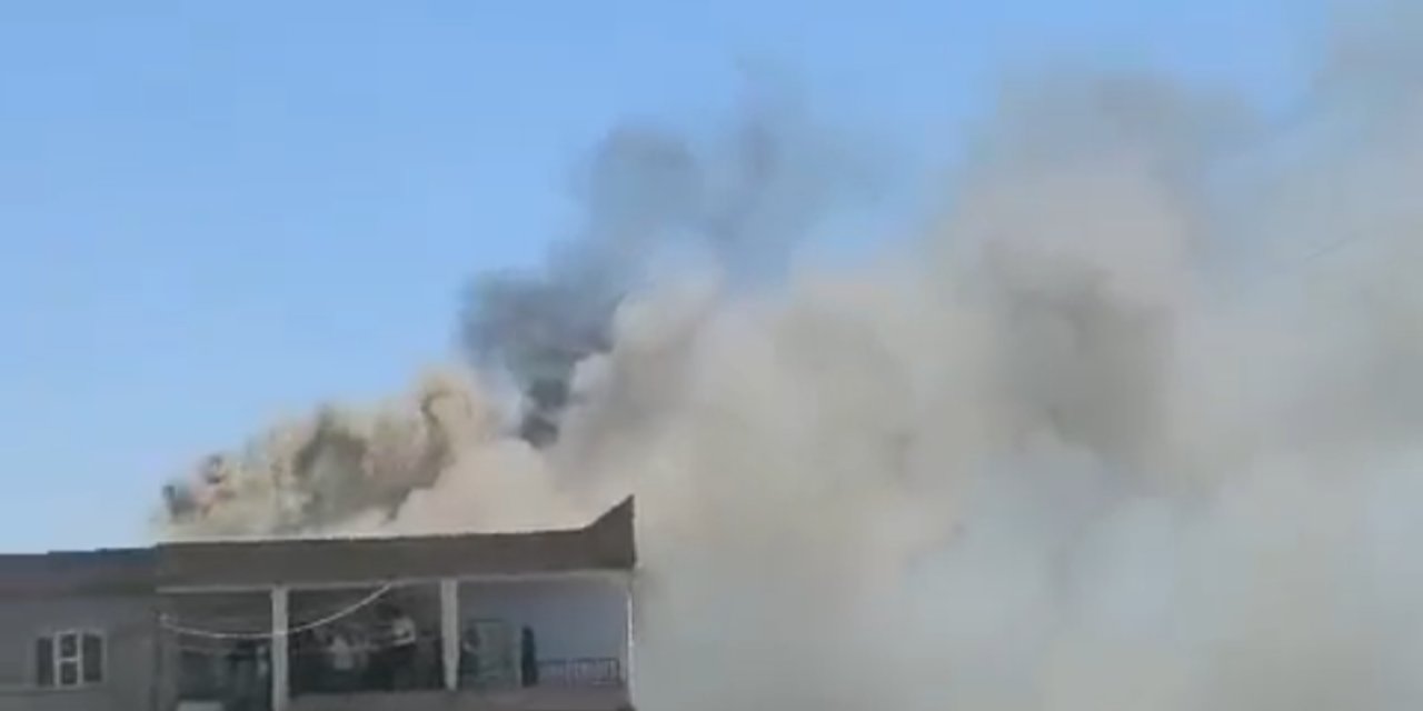 Çınar Yarımkaş'da ev yangını