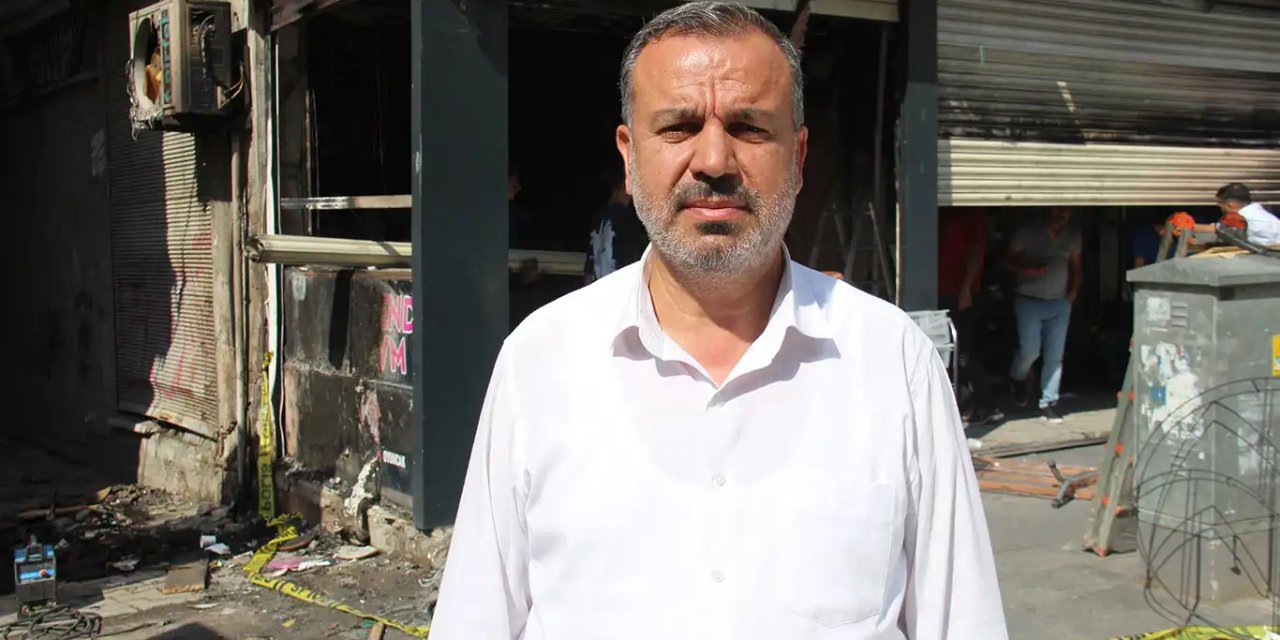 İşyeri yakılan HÜDA PAR eski Sur İlçe Başkanı Şenol: Memleketin huzurunu istemeyenlerden şüpheleniyoruz