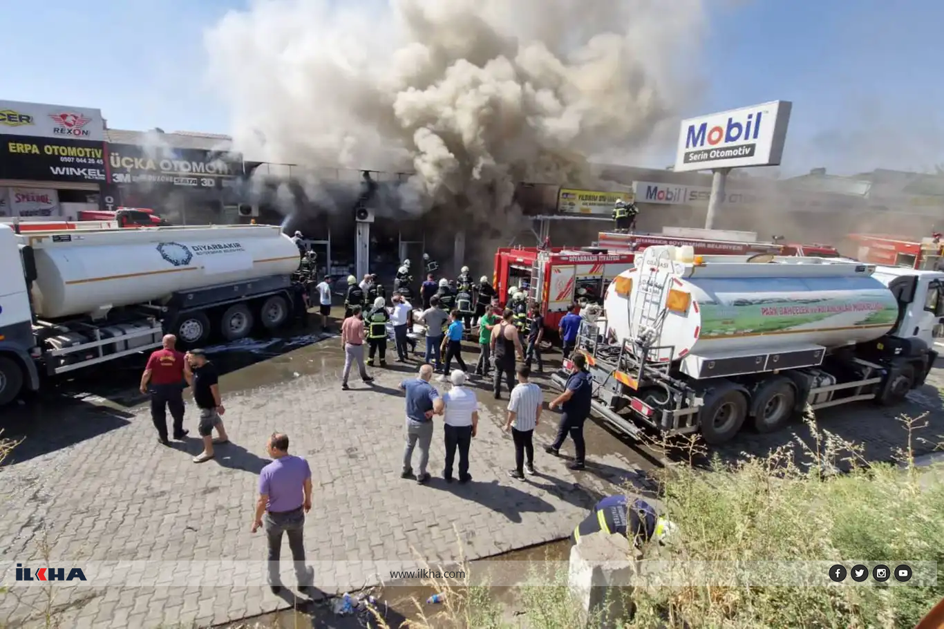 Diyarbakır 3'üncü Sanayi'de çıkan yangın söndürüldü