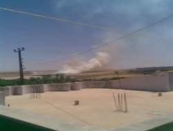 Çınar'da bir tarla yangını daha VİDEO