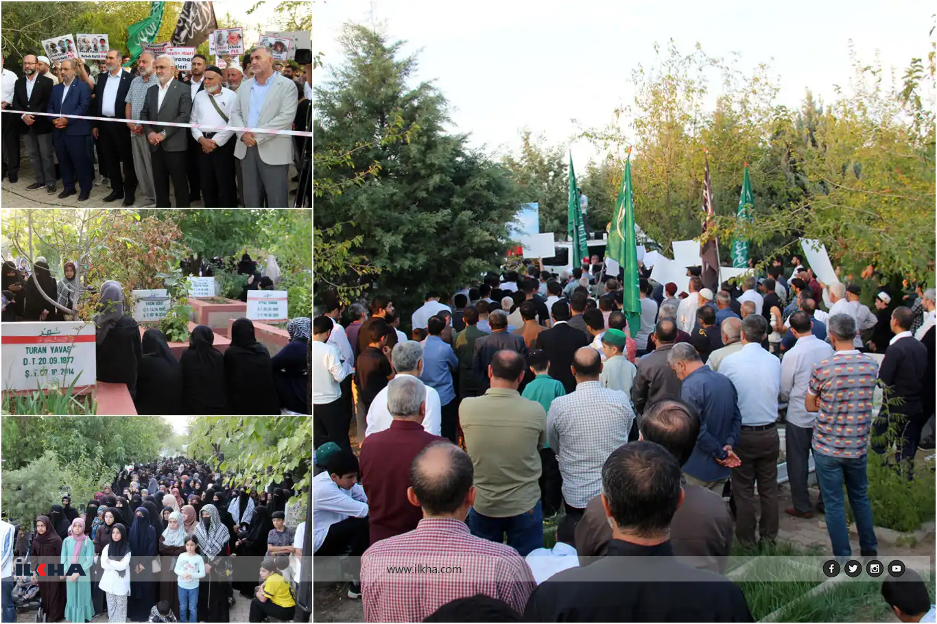 Şehîdên 6-8ê Cotmehê li ser mezelên xwe hatin yadkirin