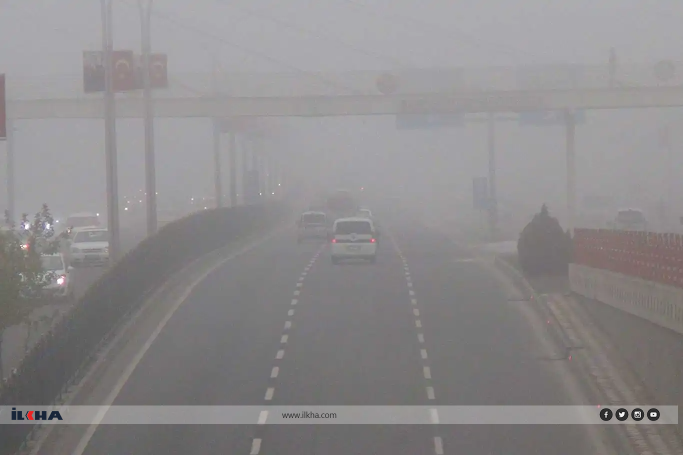 Diyarbakır güne yoğun sisle başladı