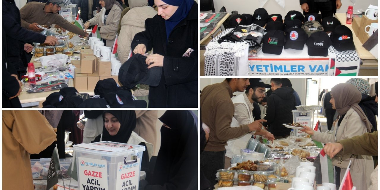 Dicle Üniversitesinde Gazze yararına kermes açıldı