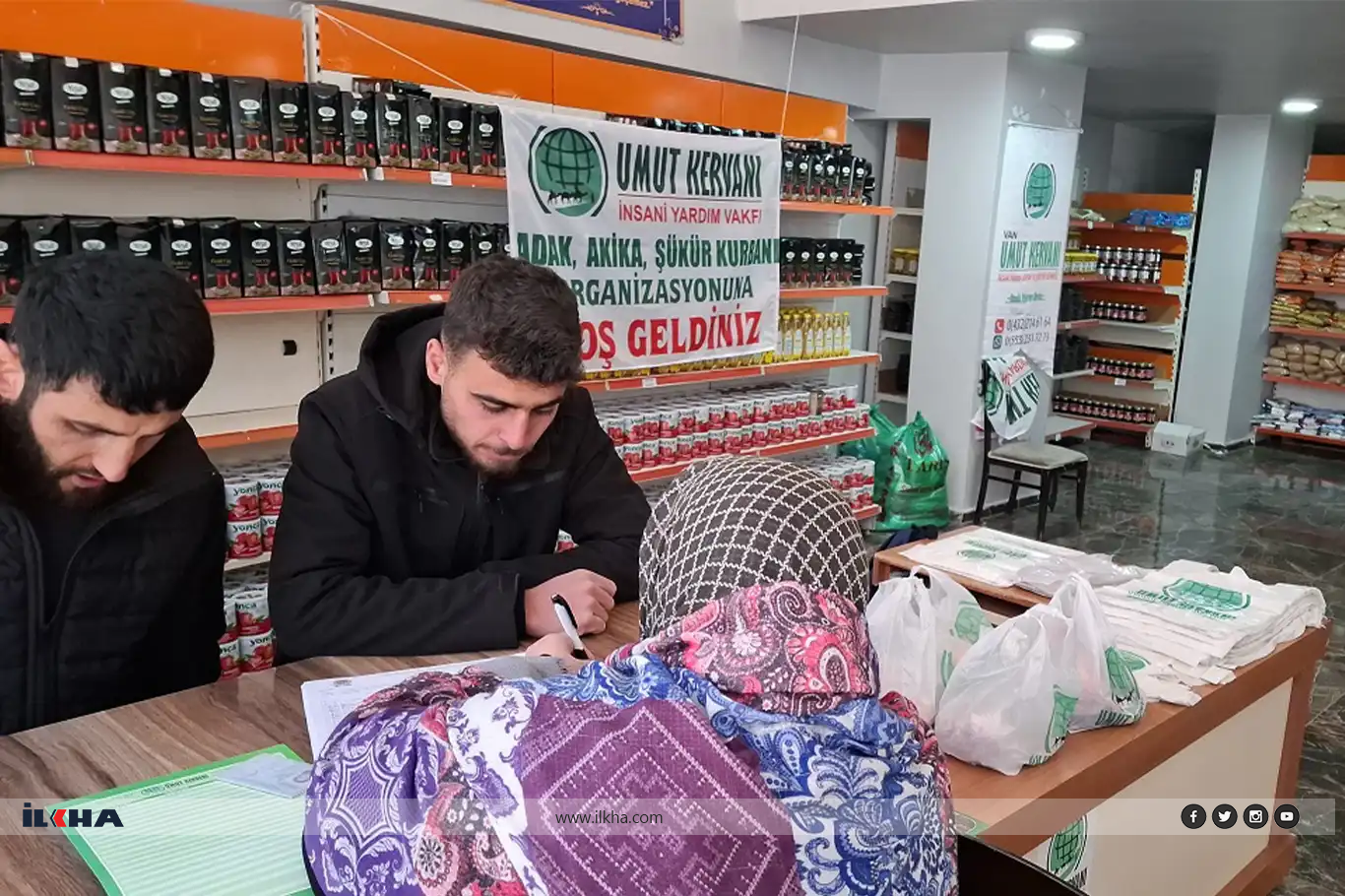 Karwanê Hêvîyê ya Wanê alîkarî da malbatên hewcedar