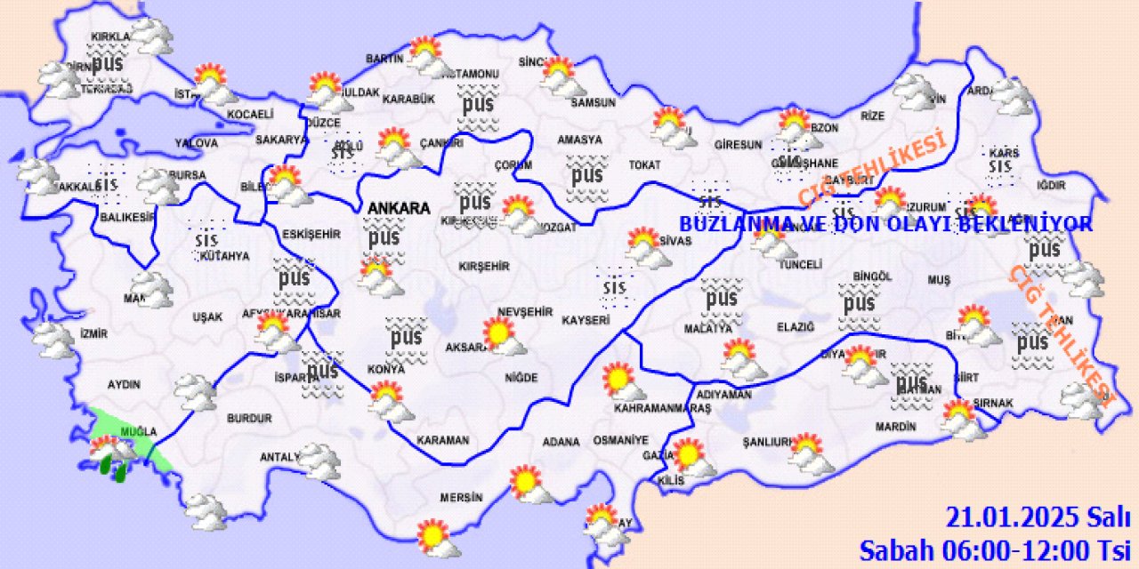 Ülke genelinde hava durumu