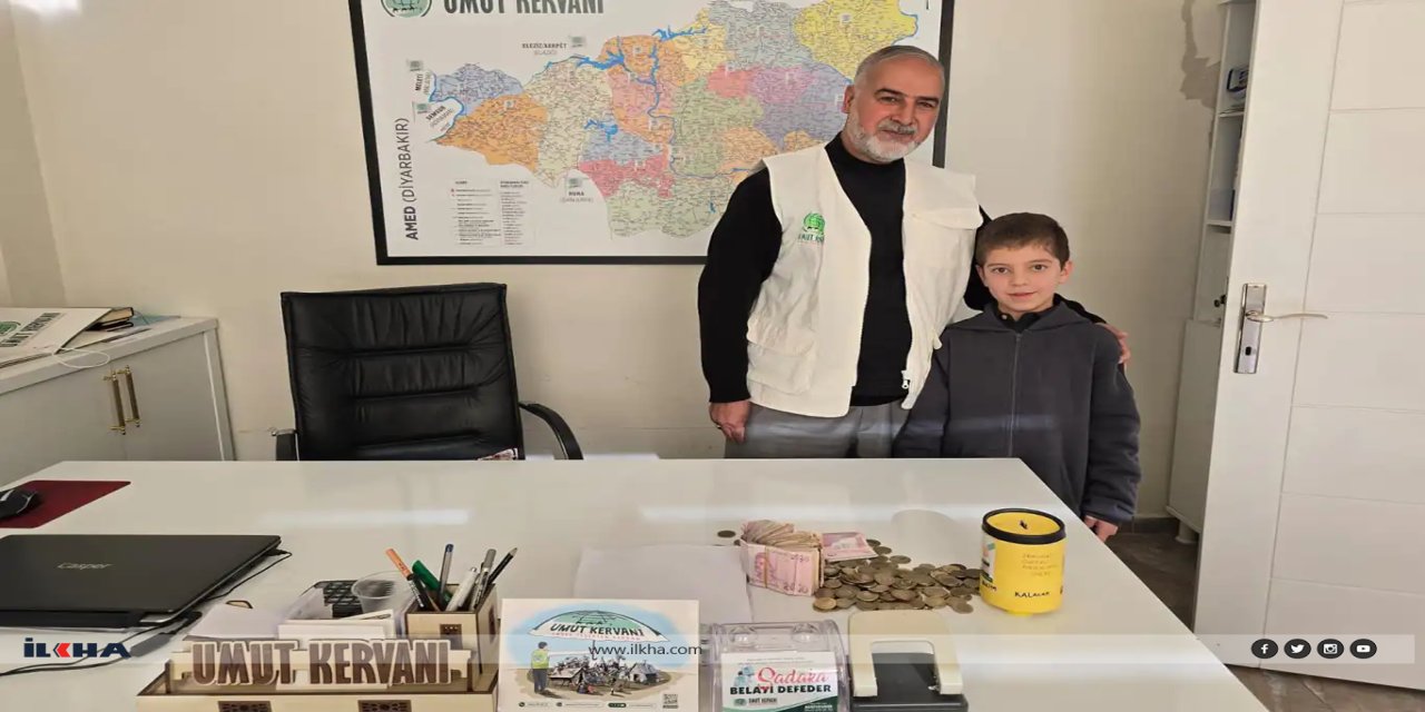 Diyarbakır'da ilkokul öğrencisinden takdir toplayan bağış