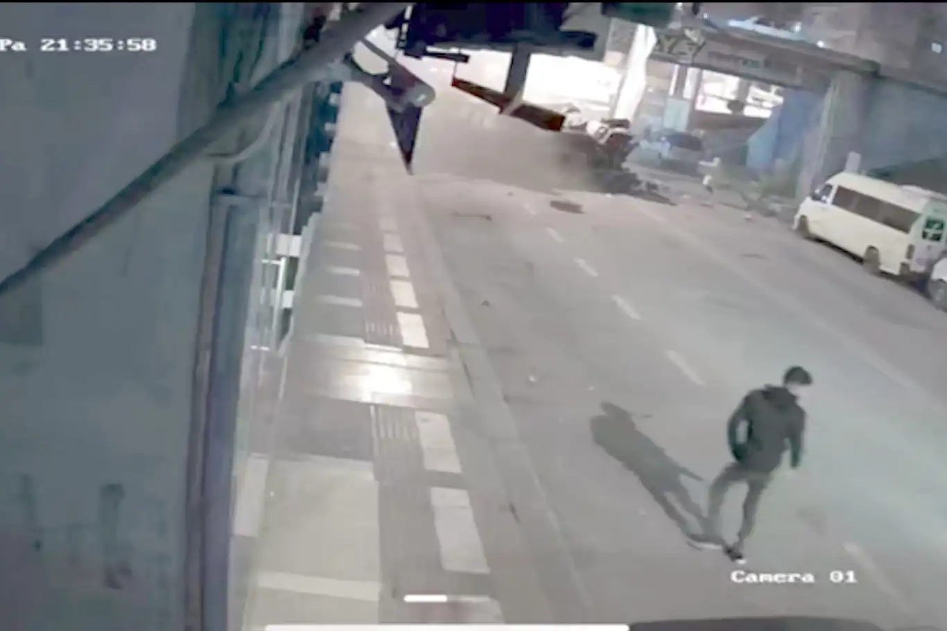 Şanlıurfa'nın Birecik ilçesinde feci kazanın güvenlik kamerası görüntüleri ortaya çıktı