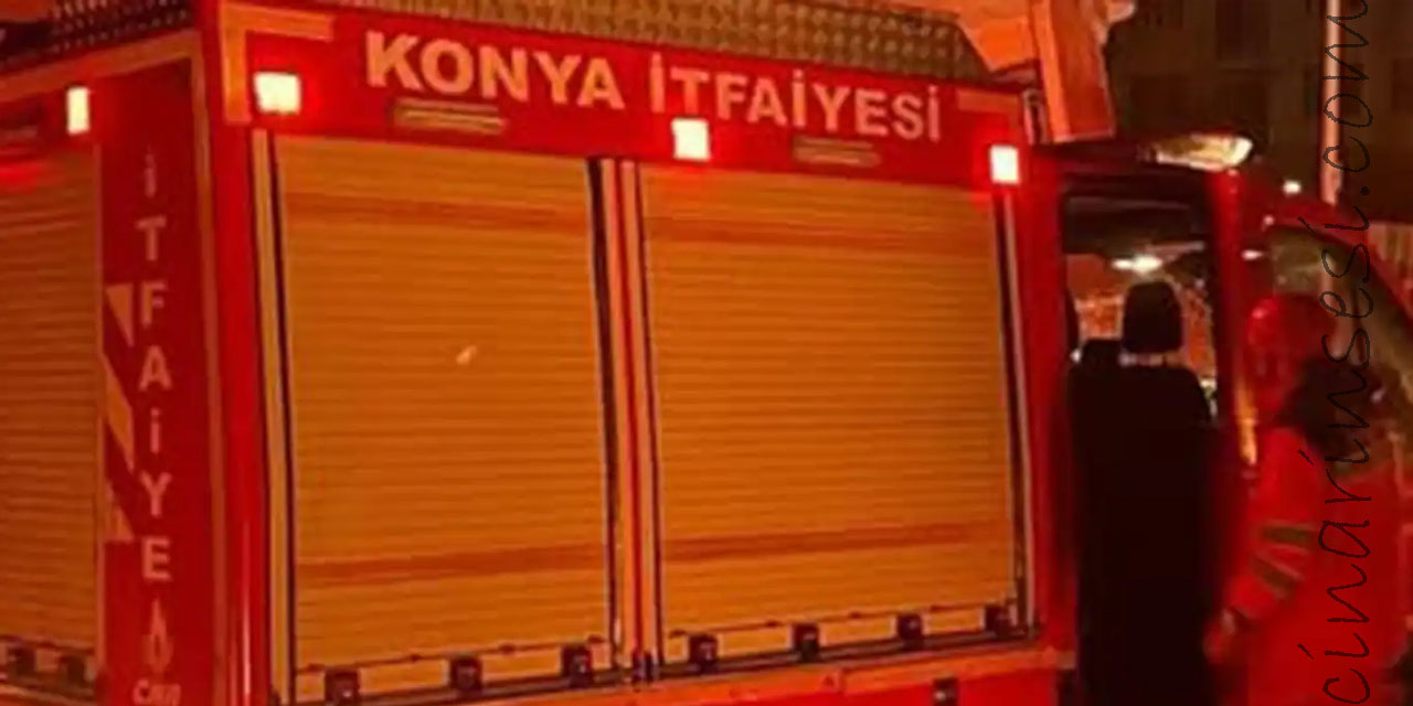 Konya Seydişehir Necati Kalaycıoğlu Caddesi'ndeki iş yerinde yangın
