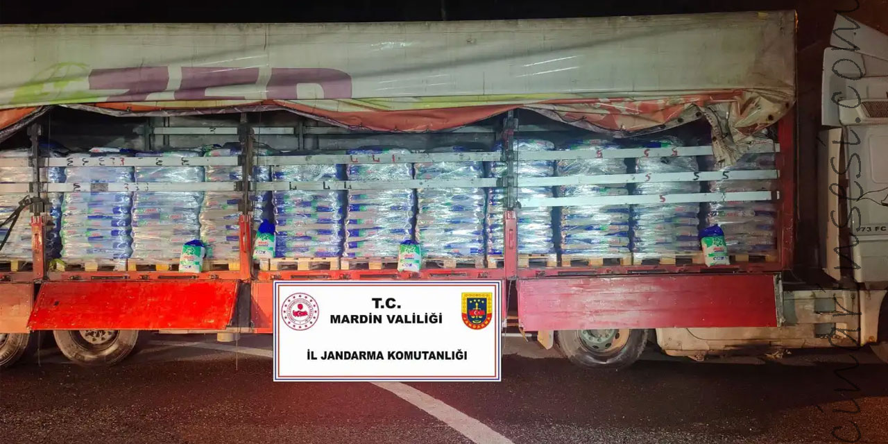 Mardin Artuklu Boztepe Mahallesi’nde 25 ton sahte toz deterjan ele geçirildi