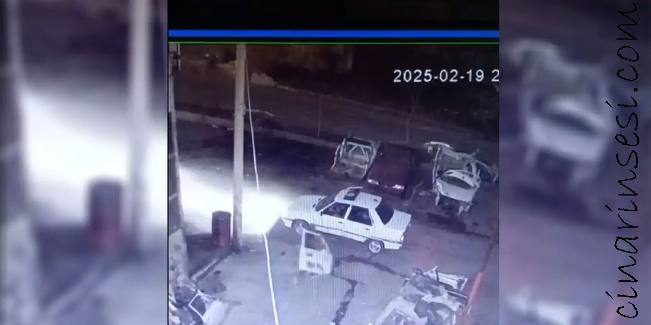 Urfa Akabe TOKİ Sanayi Sitesi'nde araba kapısı hırsızlığı kamerada