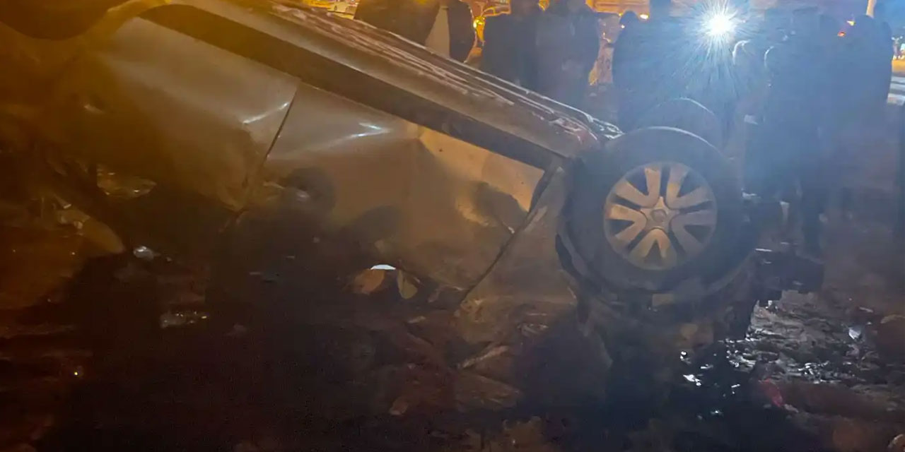 Mardin Artuklu Ortaköy Mahallesi’nde kaza 1’i ağır 3 yaralı