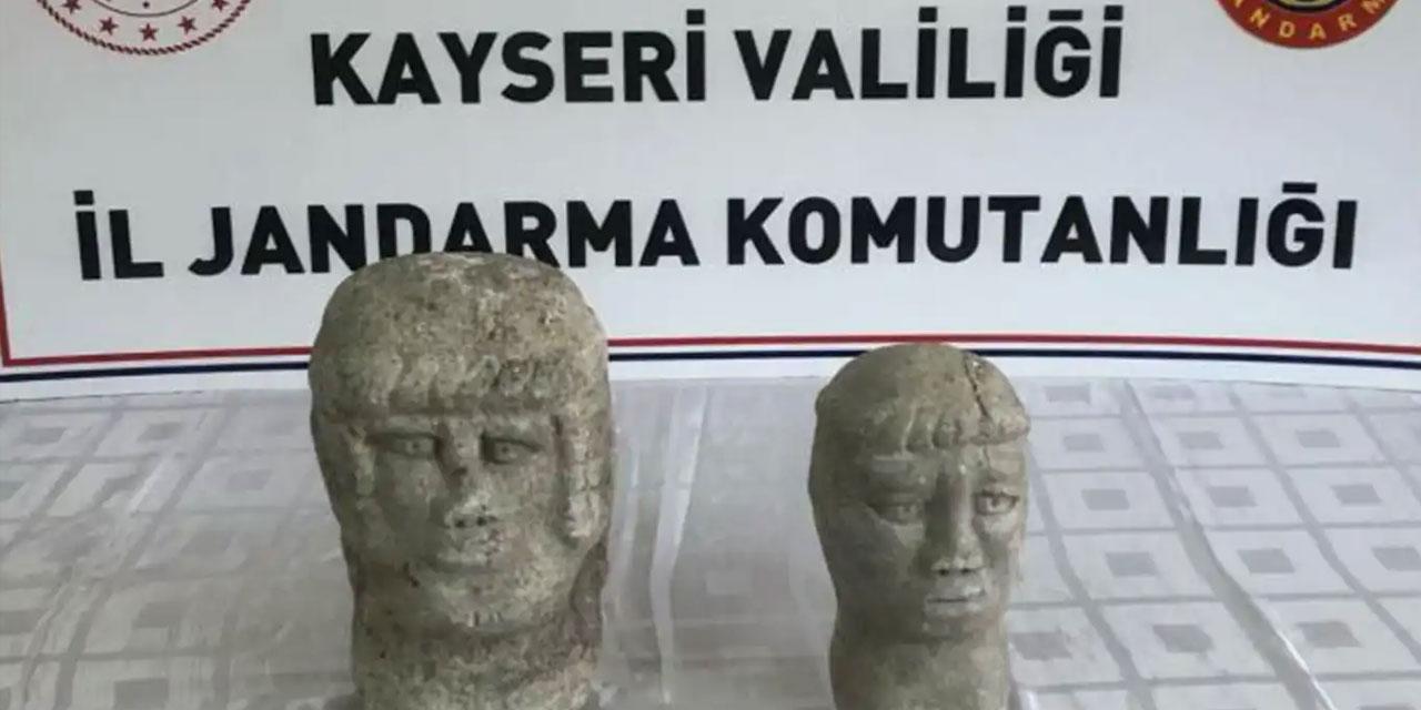Kayseri Kocasinan Osmangazi Mahallesi'nde tarihi eser operasyonu 1 gözaltı