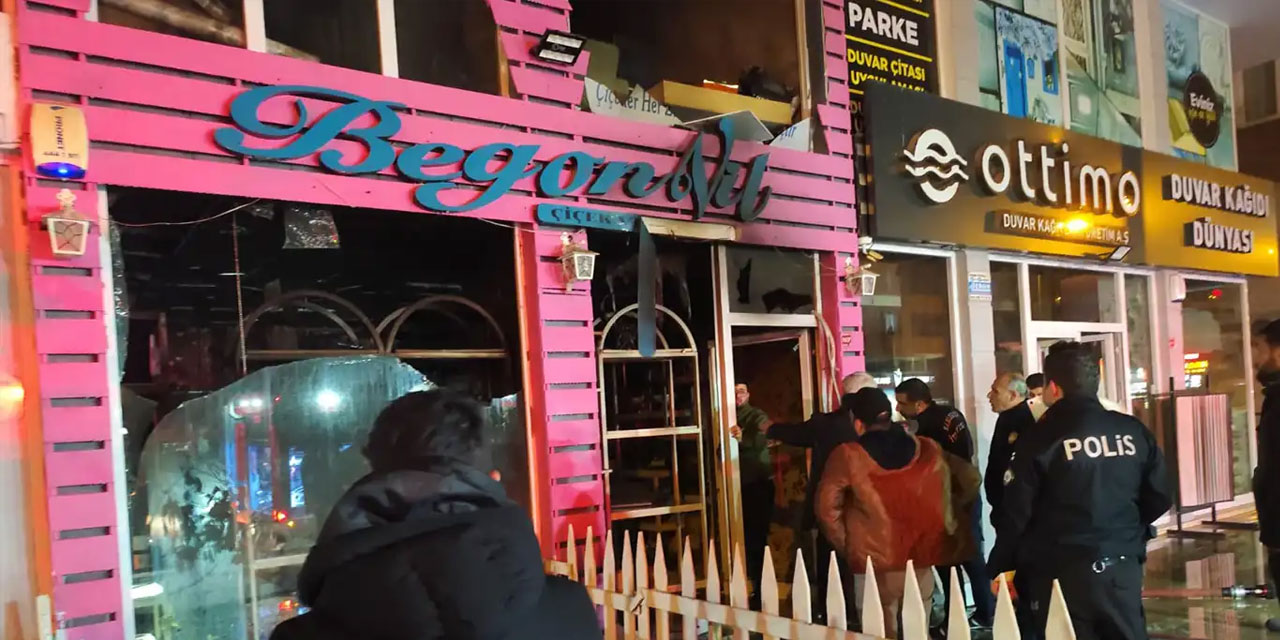 Şanlıurfa Karaköprü Hafız Mehmet Bulvarı üzerinde çiçekçide patlama