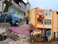 Kocaeli`nde hortum 15 çatıyı uçurdu