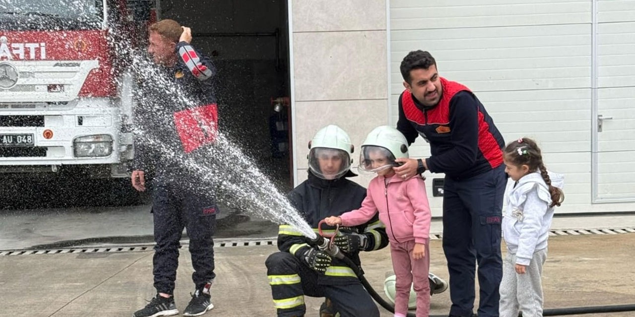 Siirt Selahattin Eyyübi Anaokulu öğrencilerine yangın eğitimi