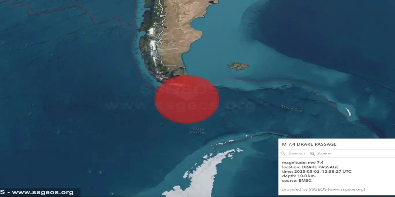 Li peravên Arjantînê di mezinahîya 7,4an de erdhej: Hişyarîya tsûnamîyê hat dayîn
