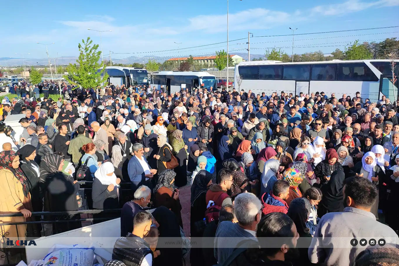 Qefîleya Hecê ji axên pîroz re bi duayan hatin oxirkirin