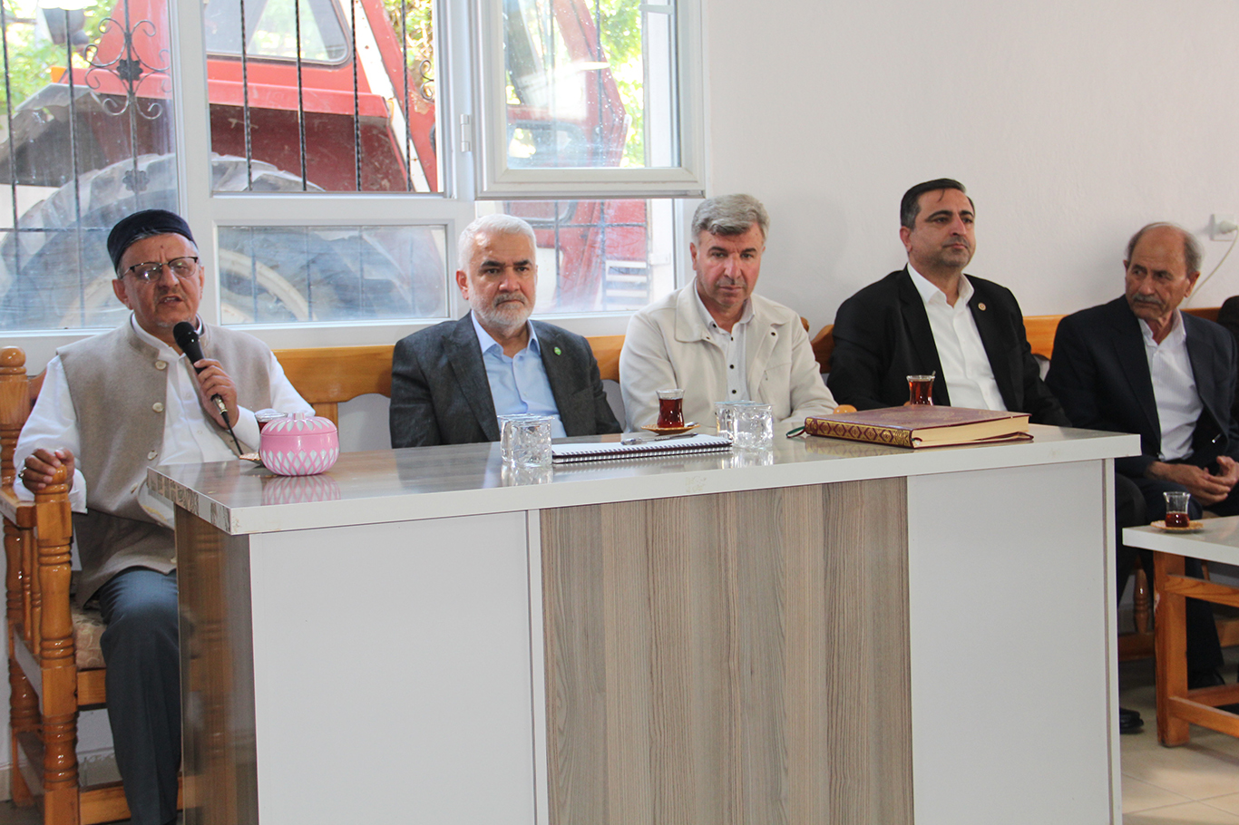 HÜDA PAR Genel Başkanı Zekeriya Yapıcıoğlu'ndan Samir Özhan'a taziye ziyareti