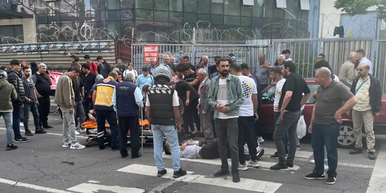 Diyarbakır Ceylan AVM yakınlarında motosiklet kazası: 2 yaralı