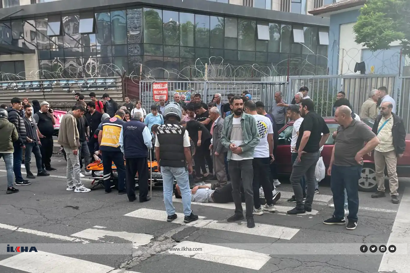 Li Dîyarbekirê qezaya motorê: 2 birîndar