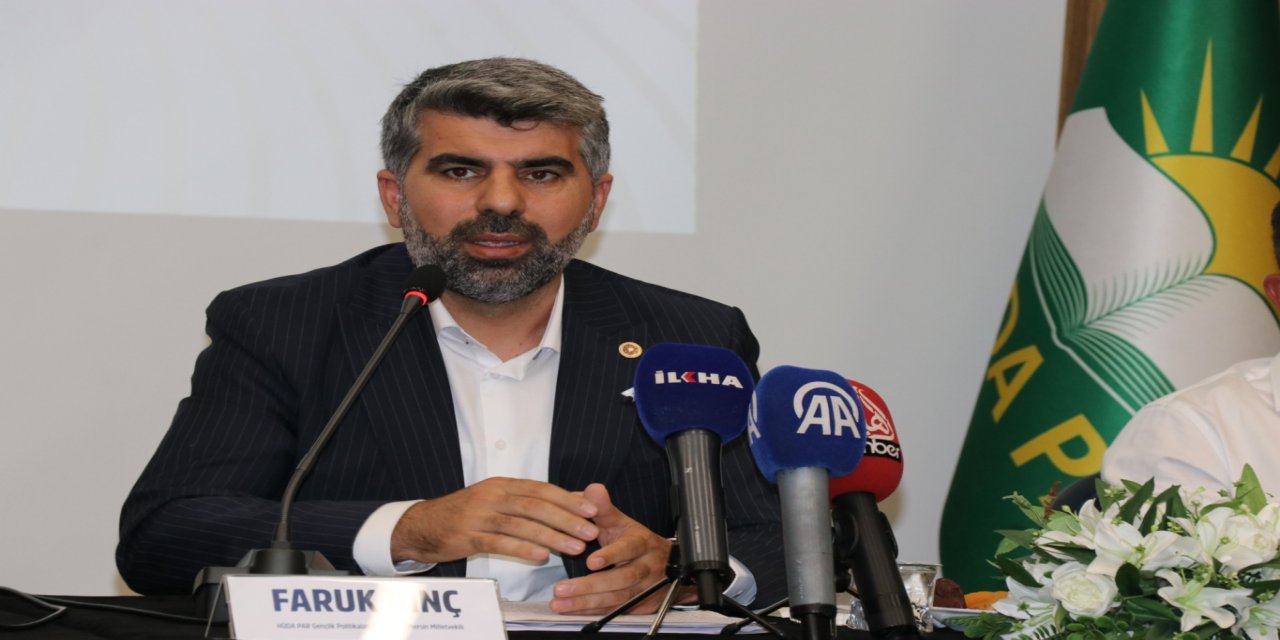 HÜDA PAR Gençlik Politikaları Başkanı Faruk Dinç: Uyuşturucu ile topyekûn mücadele edilmesi gerekir