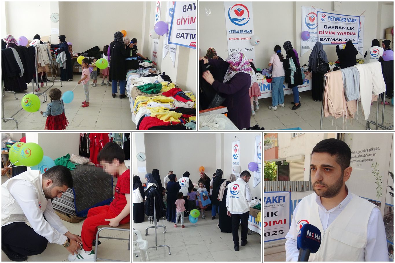 Yetimler Vakfı Batman'da bayram öncesi 100'ü aşkın yetim çocuğu giydirdi