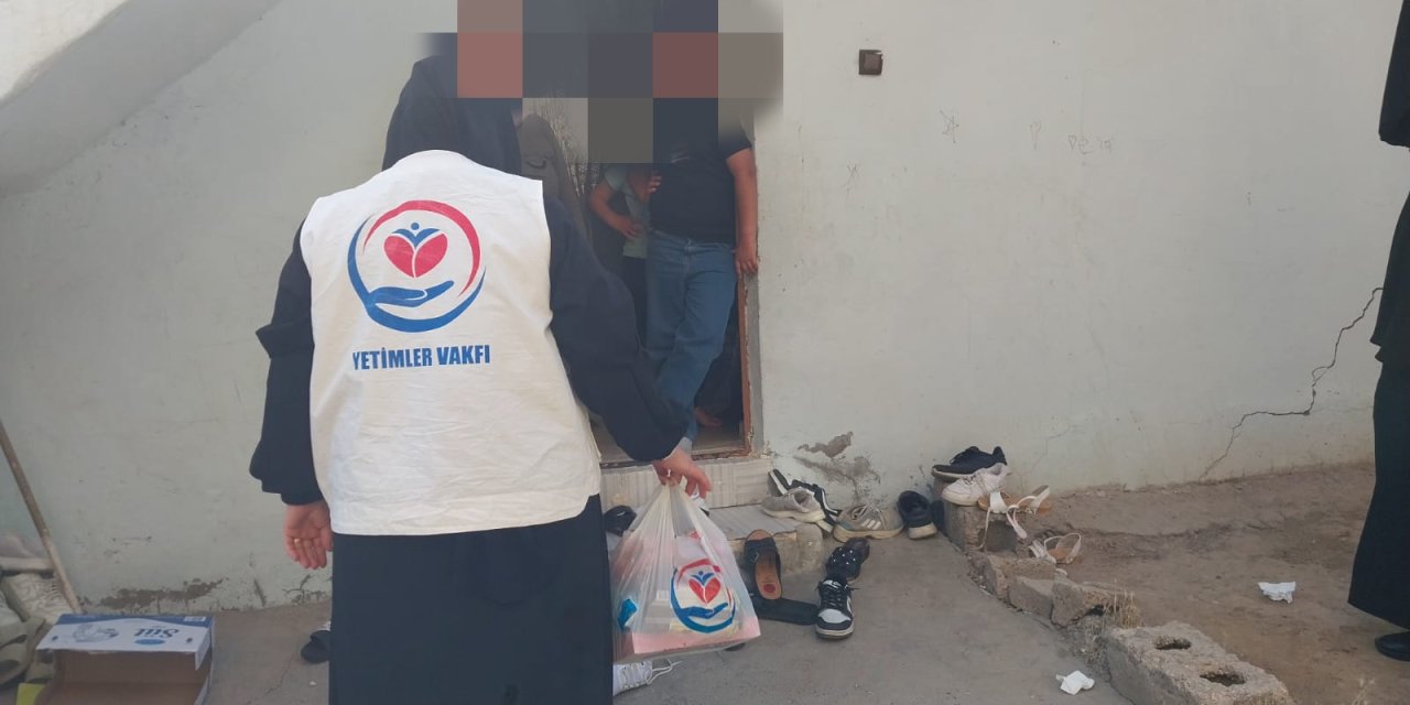 Yetimler Vakfı'ndan Çınar'da yetim ailelere yardım
