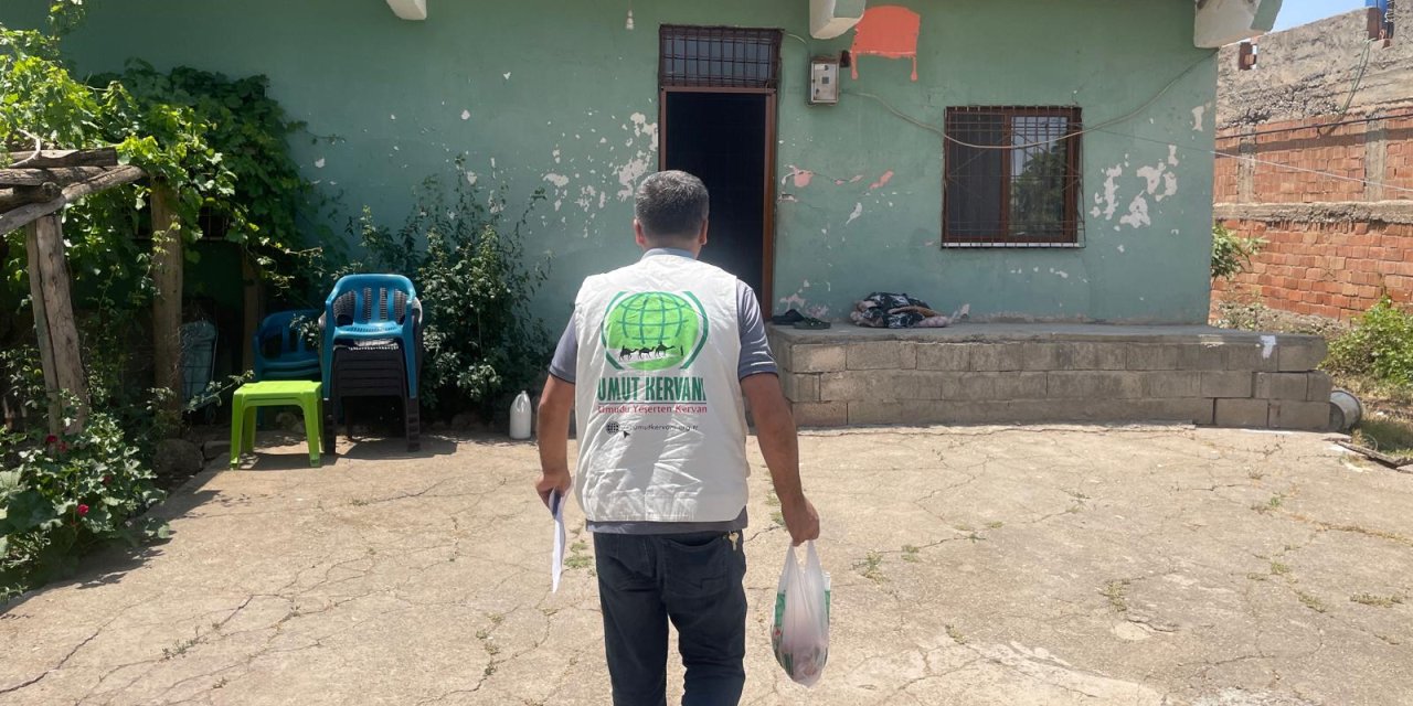 Çınar Umut Kervanı 160 aileye kurban eti dağıttı