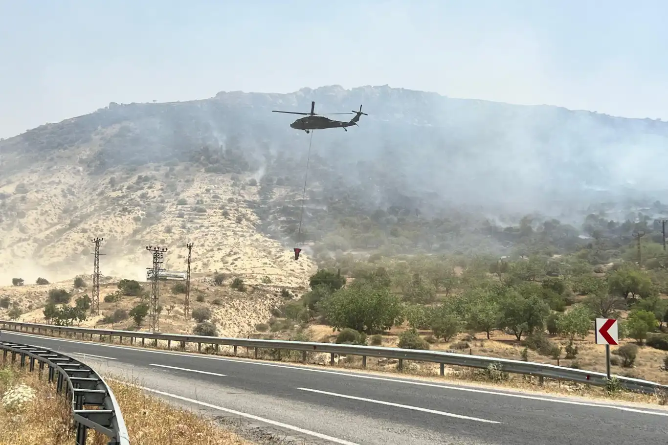 Mardin’in Mazıdağı ilçesinde orman yangını kontrol altına alındı
