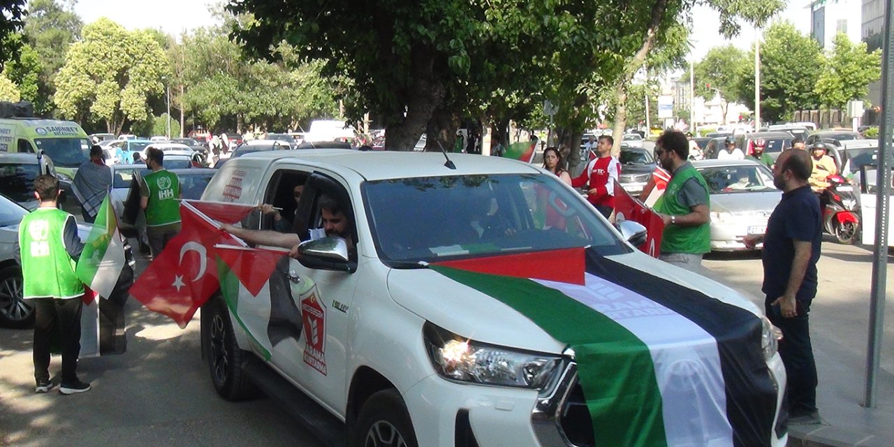 Gaziantepliler Gazze için konvoy oluşturdu