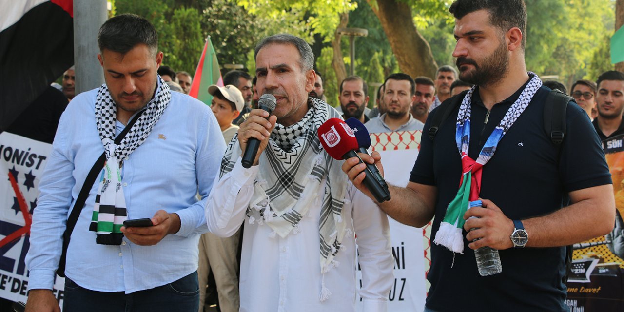 Şanlıurfa’da Filistin için destek çağrısı: Zulme karşı susmayacağız