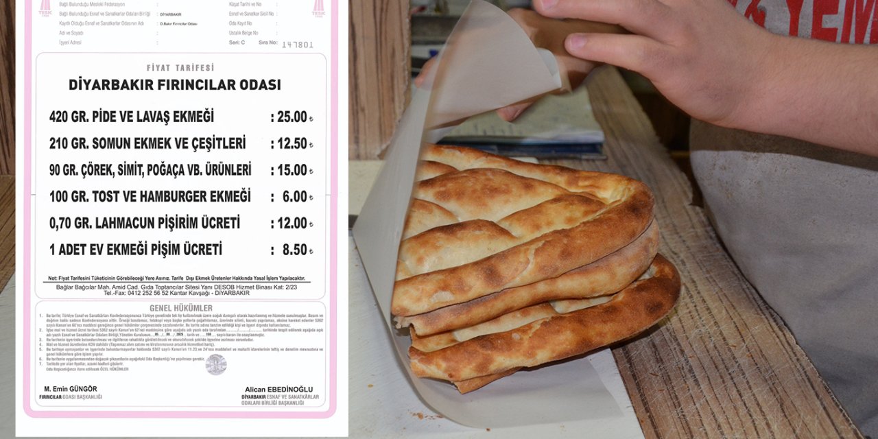 Diyarbakır'da ekmeğe yüzde 25 zam
