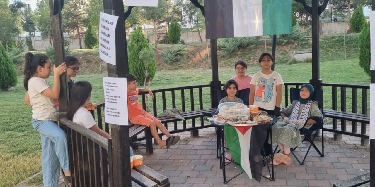 Diyarbakır'da minik yüreklerden Gazze'ye umut kermesi
