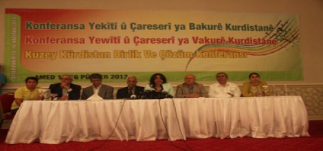 'Kuzey Kürdistan Birlik ve Çözüm Konferansı' sona erdi