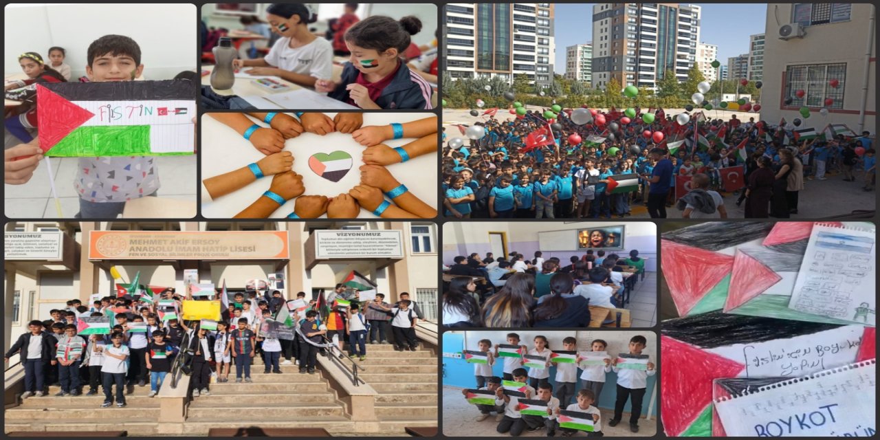 Diyarbakır'da bugün okullarda ders zili Gazzeli çocuklar için çaldı